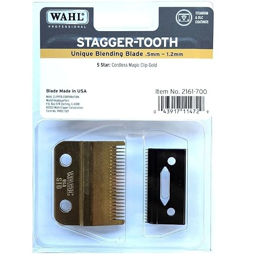 Wahl Stagger Tooth Gold Blade #02161-700