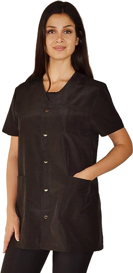 STYLIST PROSALON JACKET WITH FRONT SNAPS BLACK #530
