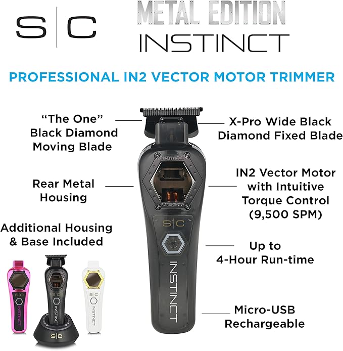 STYLECRAFT INSTINCT METAL EDITION HAIR TRIMMER #SC410M