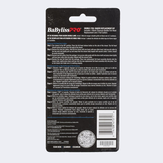 BABYLISSPRO® REPLACEMENT DOUBLE UVFOIL AND CUTTERS #FXLRF2
