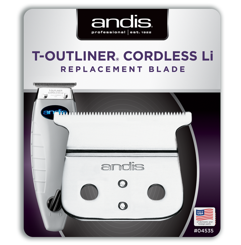 ANDIS T-OUTLINER CORDLESS LI REPLACEMENT T-BLADE #04535