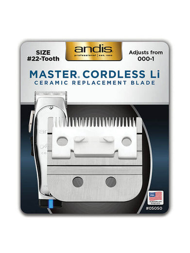 ANDIS MASTER CORDLESS LI ADJUSTABLE CERAMIC REPLACEMENT BLADE #05050