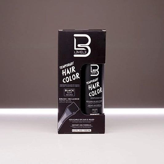 L3VEL3 COLORANTE TEMPORAL PARA BARBA – NEGRO 4.2 OZ