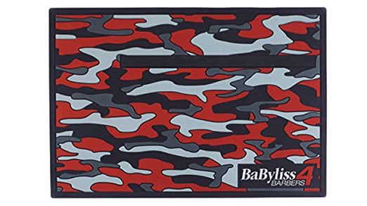 BABYLISSPRO RED CAMO MAGNETIC STRIP BARBER MAT
