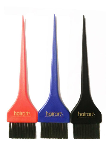 PINCEL GRANDE PARA TINTE HAIRART, PAQUETE DE 3 COLORES