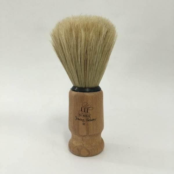 THE SHAVE FACTORY HAND MADE SHAVING BRUSH MEDIUM