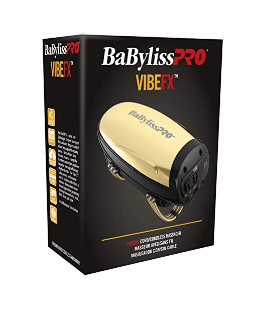 BABYLISSPRO VIBEFX CORD/CORDLESS MASSAGER (GOLD) FXSSMG