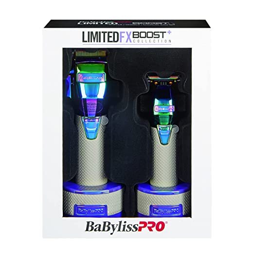 Colección limitada FX Boost de Babyliss, combo iridiscente #FXHOLPKCTB-I