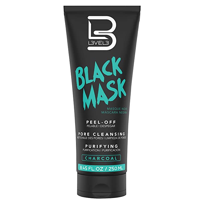 L3VEL3 BLACK CHARCOAL PEEL-OFF FACE MASK 8.45 OZ