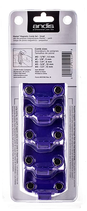 ANDIS MASTER DUAL MAGNETIC SMALL, 5 COMB SET