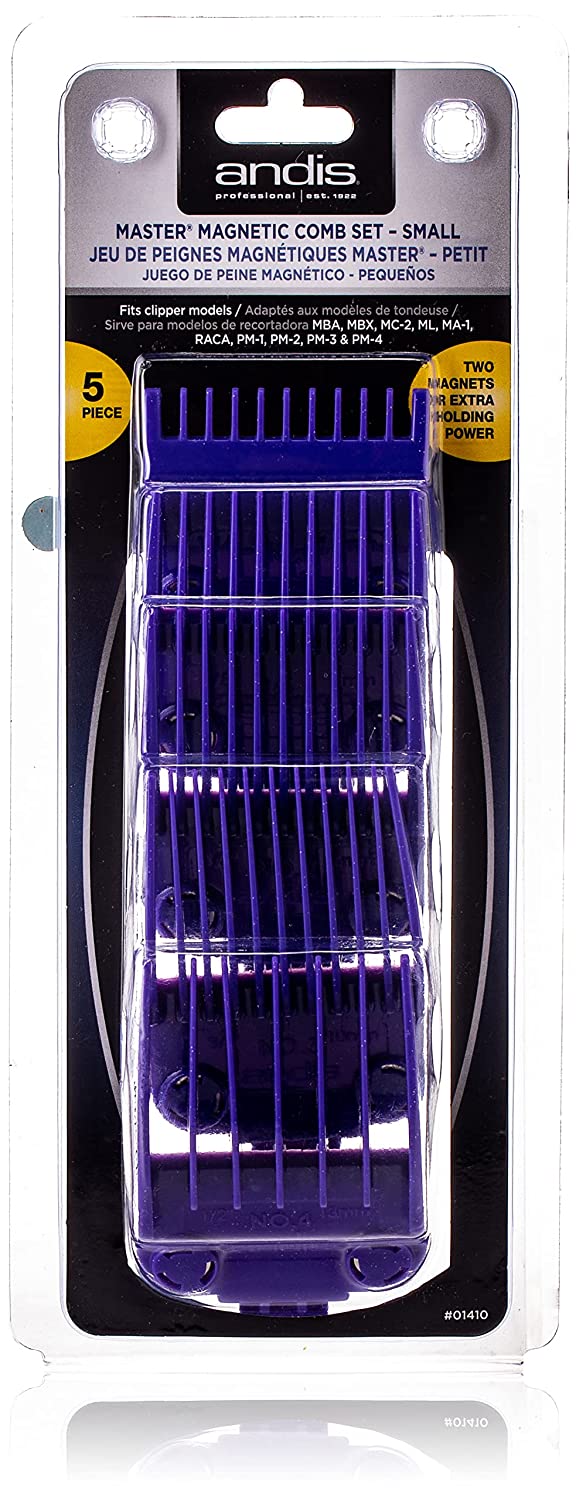 ANDIS MASTER DUAL MAGNETIC SMALL, 5 COMB SET