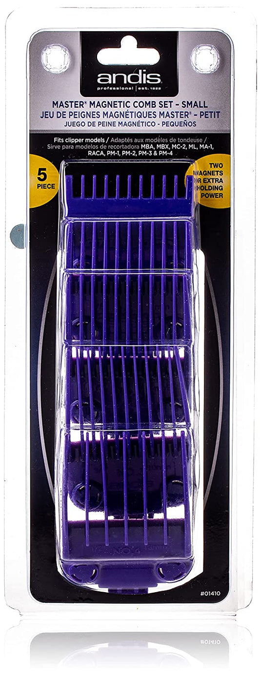 ANDIS MASTER DUAL MAGNETIC SMALL, 5 COMB SET
