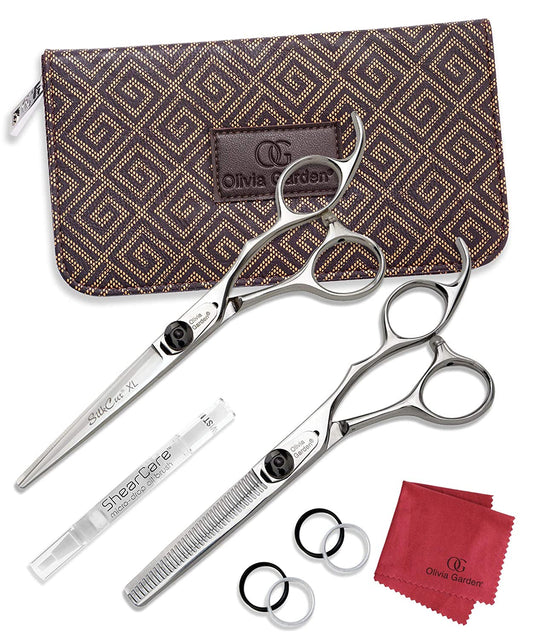 OLIVIA GARDEN SILKCUT POFESSIONAL HAIRDRESSING SHEAR AND THINNER CASE