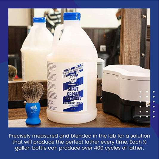 CAMPBELL’S LIQUID SHAVE CREAM PRE-MIXED 64oz.