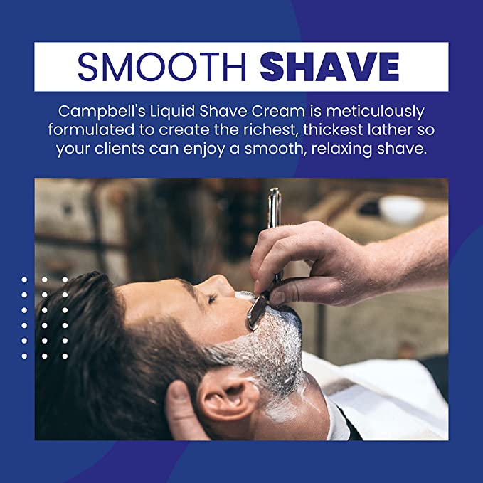 CAMPBELL’S LIQUID SHAVE CREAM PRE-MIXED 64oz.