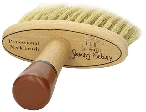 THE SHAVE FACTORY NECK BRUSH FLAT SQUARE