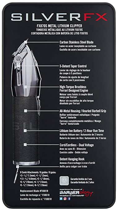 BABYLISS SILVERFX CLIPPER CORDLESS FX870S