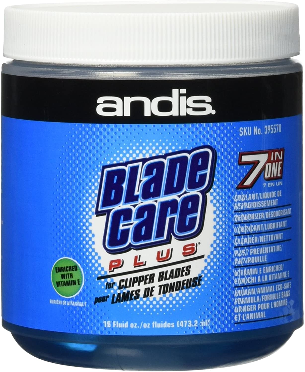 ANDIS BLADE CARE PLUS DIP JAR, 16oz