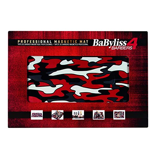 BABYLISSPRO RED CAMO MAGNETIC STRIP BARBER MAT