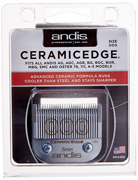 ANDIS CERAMICEDGE DETACHABLE CLIPPER BLADE, SIZE #000