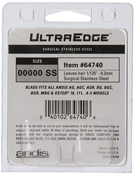 ANDIS ULTRAEDGE DETACHABLE BLADE, SIZE 00000 #64740