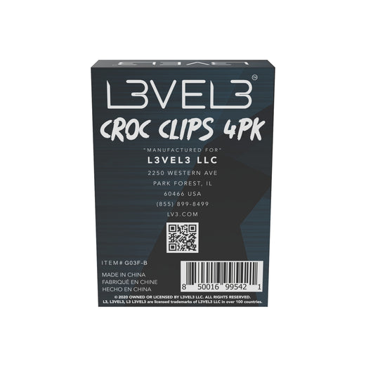 L3VEL3 HAIR CROC CLIPS - 4 PACK