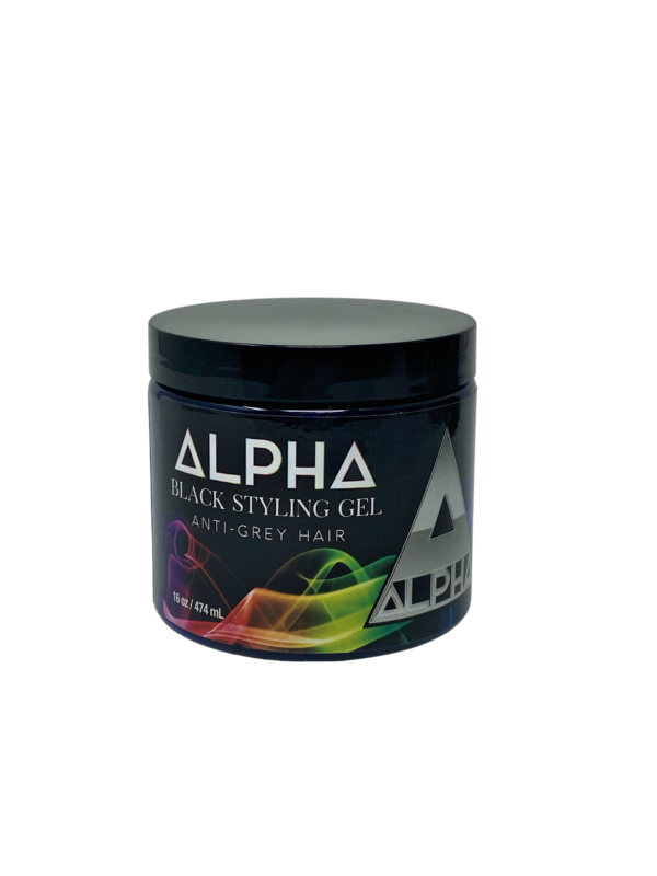 ALPHA BLACK STYLING GEL ANTI-GREY HAIR 16OZ