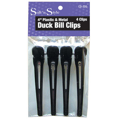 SOFT'NSTYLE PLASTIC/METAL DUCK BILL CLIPS CD-220