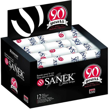 GRAHAM SANEK NECK STRIPS 12 PKT OF 60 ROLL