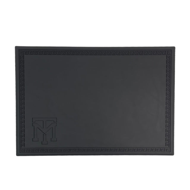MANE TAME MT BLACK BARBER STATION MAT