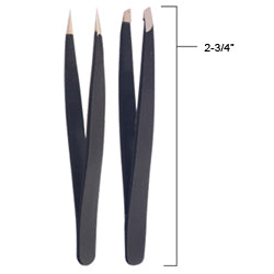 SATIN EDGE MINI TWEEZER SET 2 PC