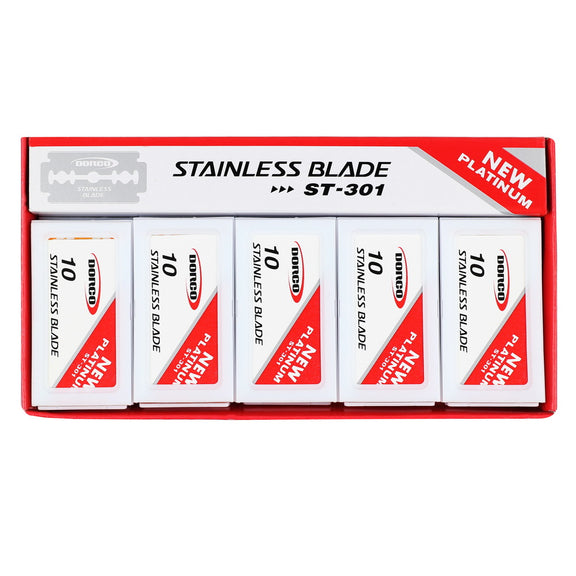 DORCO DOUBLE EDGE RAZOR BLADE 100PK (RED)