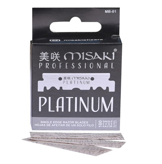 CUCHILLAS DE UN SOLO FILO MISAKI PRO PLATINUM PAQUETE DE 100
