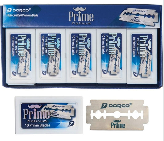 HOJAS DE DOBLE FILO DORCO STP-301 PRIME PLATINUM 100 HOJAS