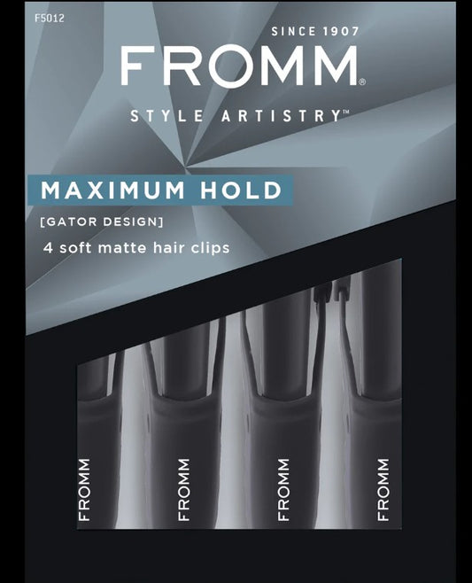 FROMM SOFT MATTE GATOR CLIPS BLACK 4-PACK