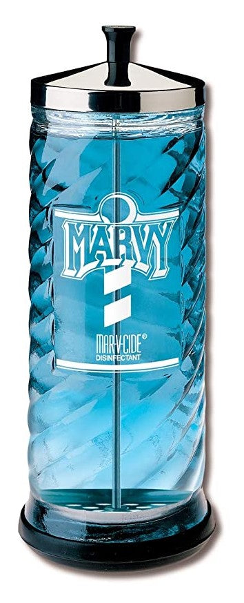 MARVY DISINFECTANT JAR #8 HEAVY GLASS 48 OZ
