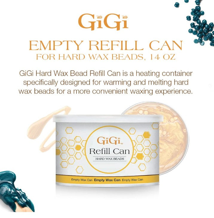LATA DE CERA VACÍA GIGI DE 14 OZ