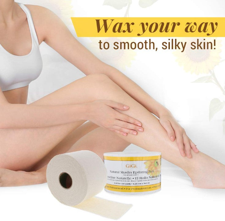 GIGI NATURAL MUSLIN EPILATING ROLL 40 YD