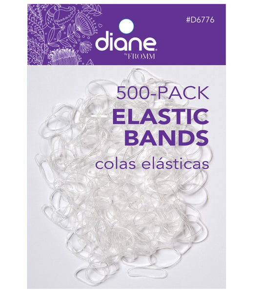 DIANE ELASTIC BANDS CLEAR 500 PK
