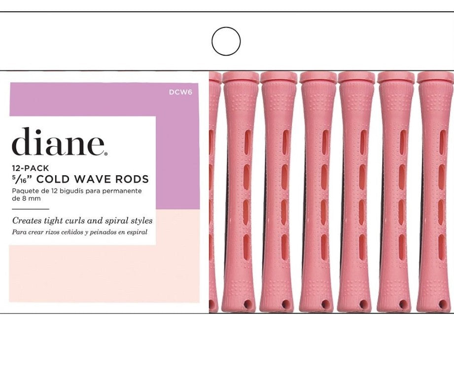 DIANE COLD WAVE RODS PINK 5/16 12 PK