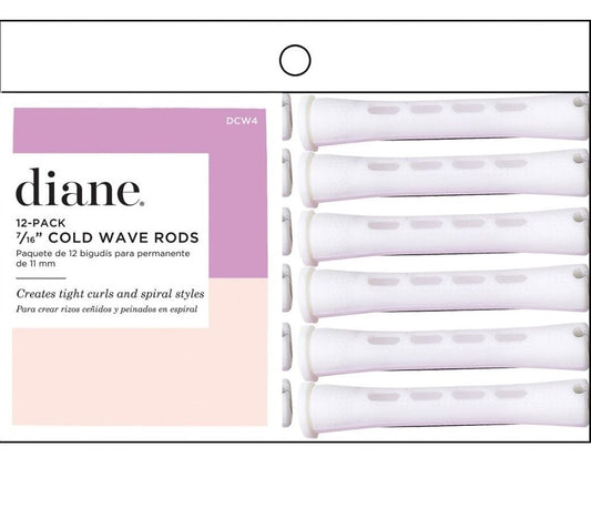 DIANE COLD WAVE RODS WHITE 7/16 12 PK DCW4