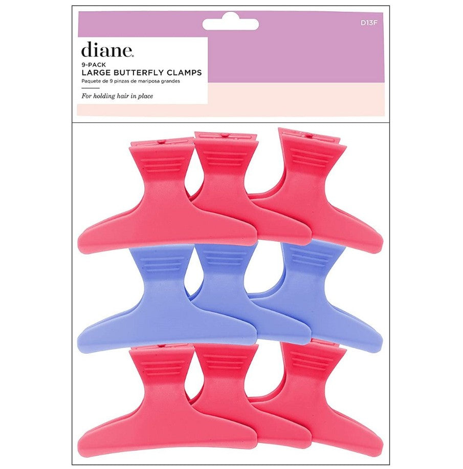 DIANE COLOR BUTTERFLY CLAMPS 9 PK D13F