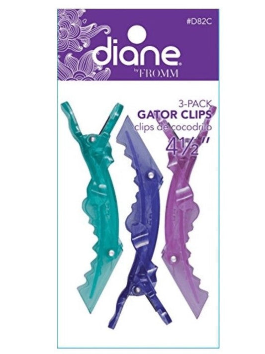 DIANE GATOR CLIPS COLORS 4 1/2 3PK D282C