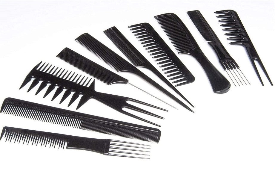DIANE ASSORTED COMB KIT BLACKD 10 PK D7901