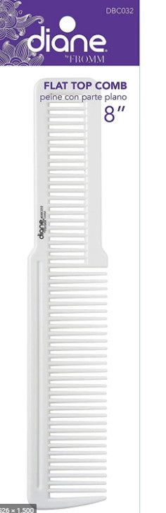 DIANE FLAT TOP COMB WHITE #8 DBC032