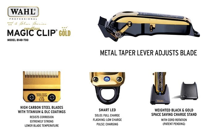 WAHL MAGIC CORDLES GOLD CLIPPER #08148-700