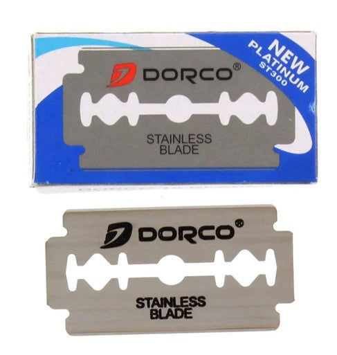 DORCO RAZOR DOUBLE EDGE BLADES (BLUE) 100CT