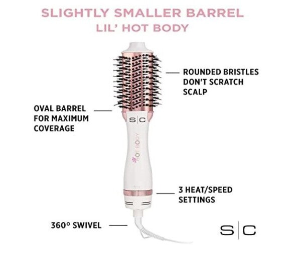 STYLECRAFT-LIL' HOT BLOWOUT BRUSH-WHITE SCBABY