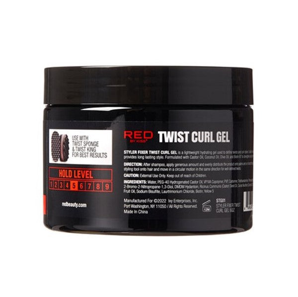 Gel para rizos Twist Premium rojo n.° STG01