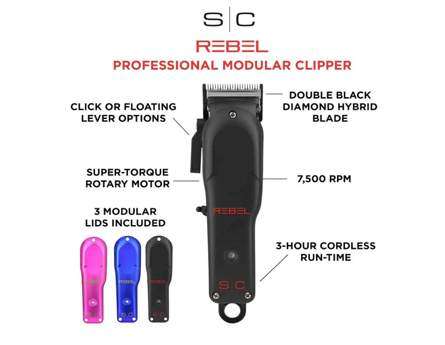 STYLECRAFT REBEL SUPER TORQUE CORDLESS CLIPPER MATTE #SC601